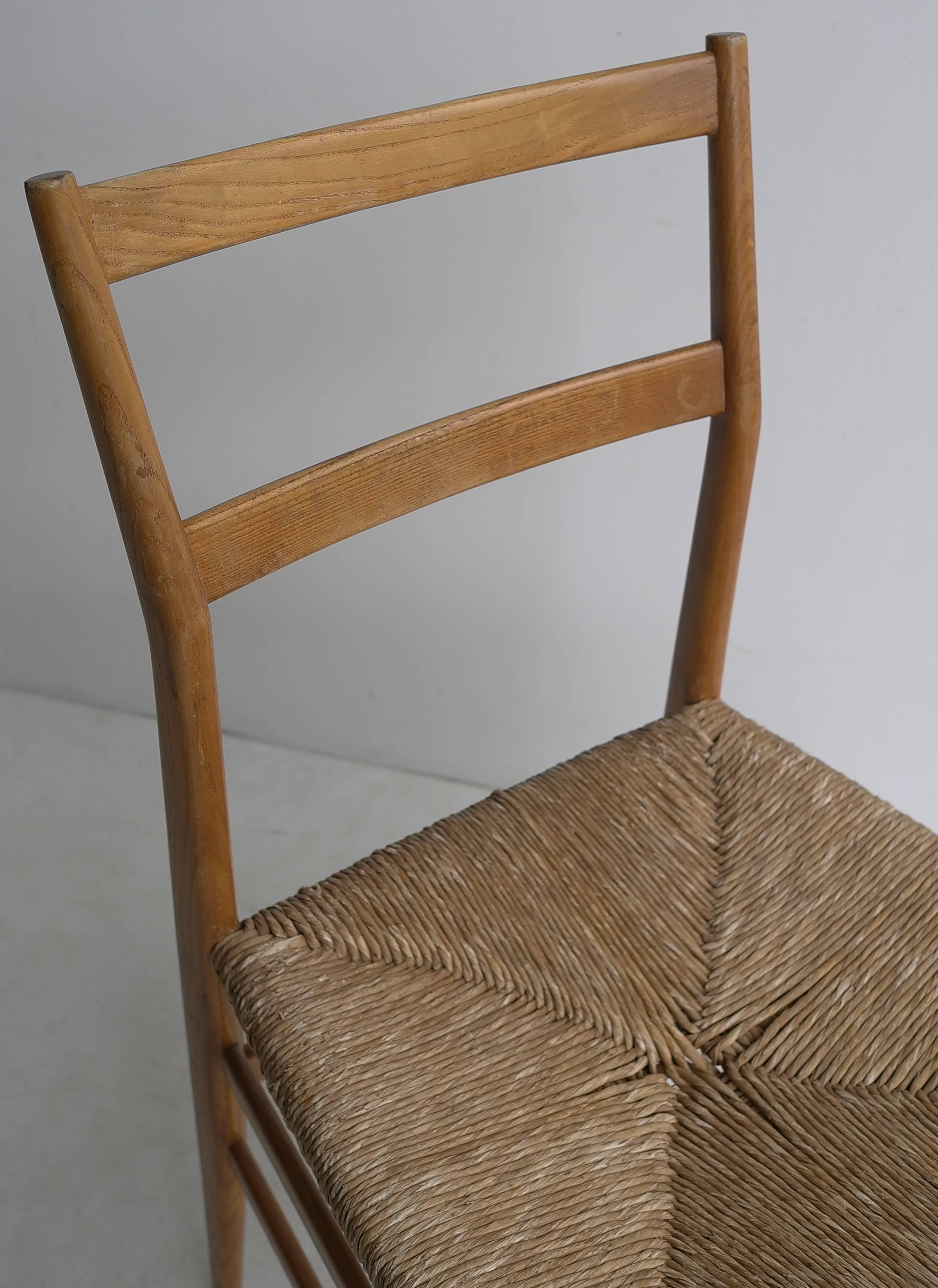 Gio Ponti Leggera Chair, Italy, 1951 In Good Condition In Den Haag, NL