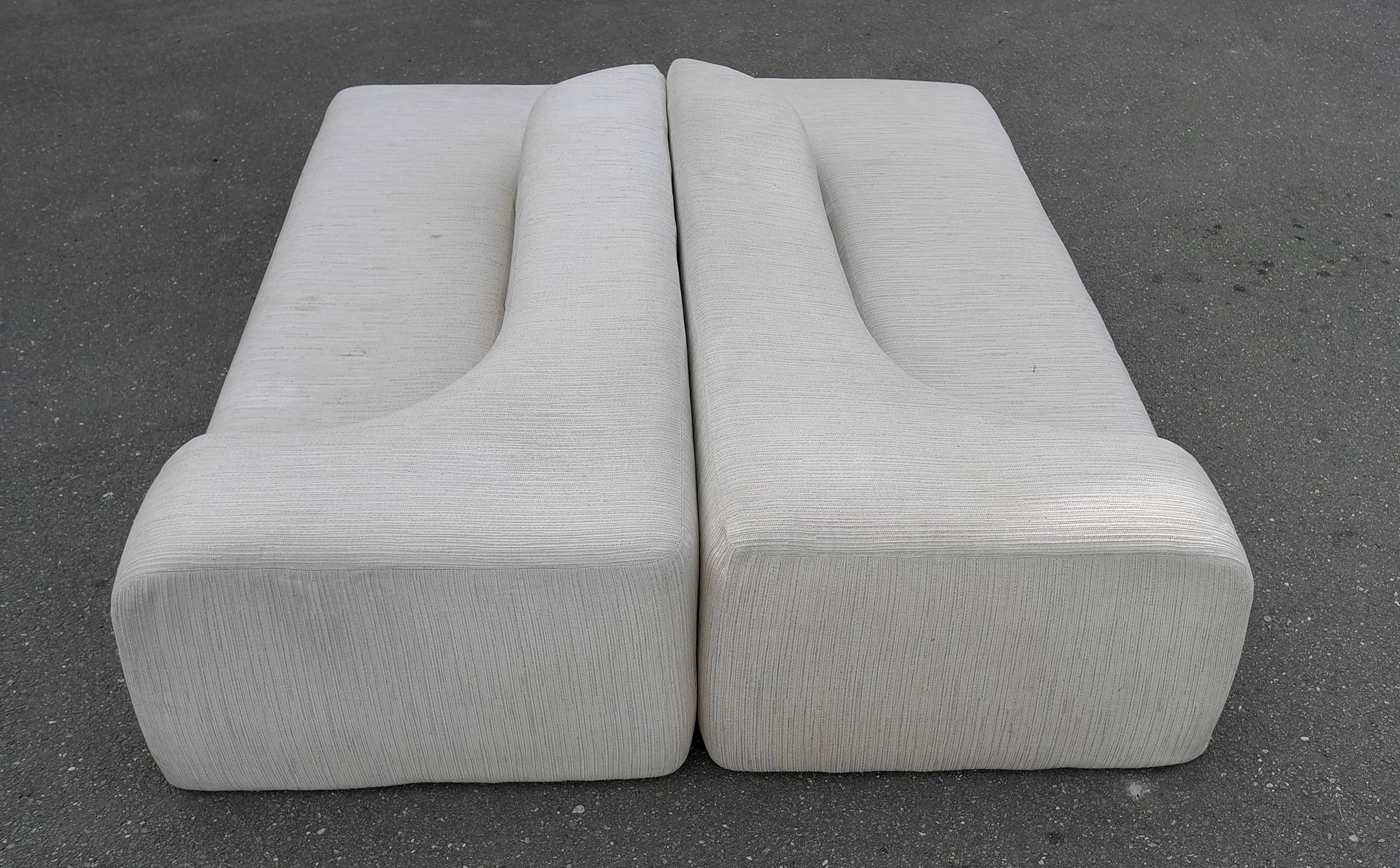 Rare Sculptural Sofa by Edoardo Landi Gruppo N, Nikol, Italy, 1969 In Fair Condition In Den Haag, NL