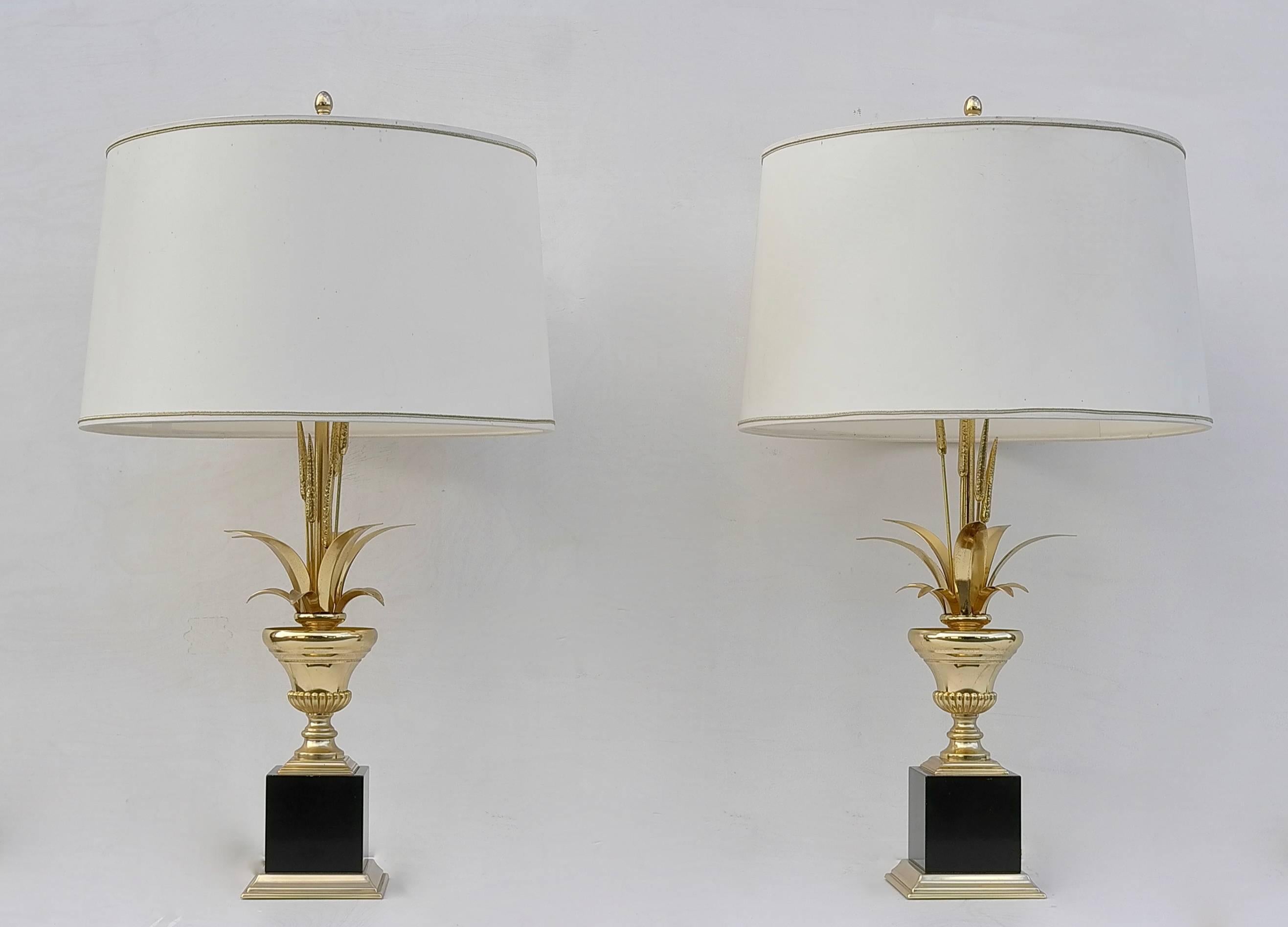 Pair of Maison Charles table lamps, France, 1960s.