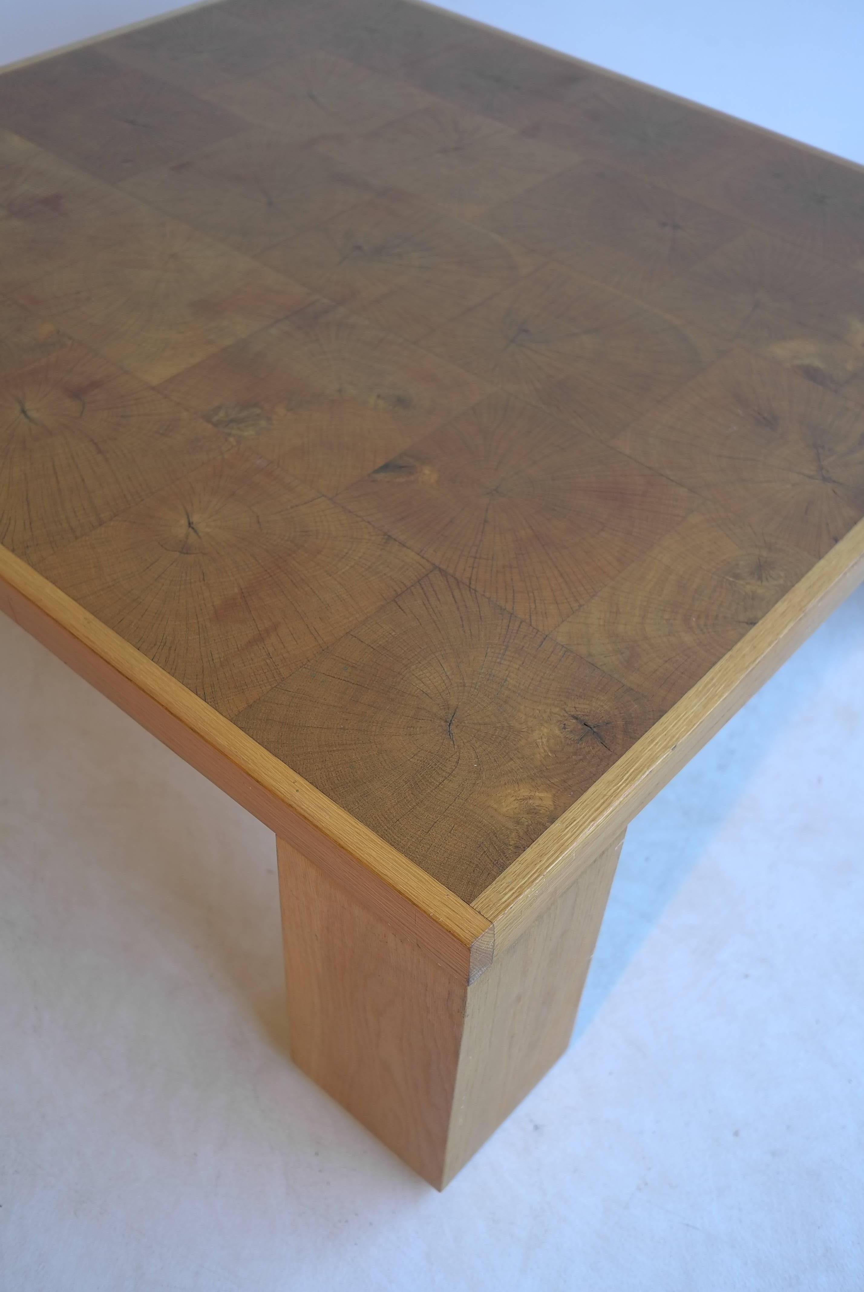 Live Edge Wooden Coffee Table, Europe, 1970s In Good Condition In Den Haag, NL