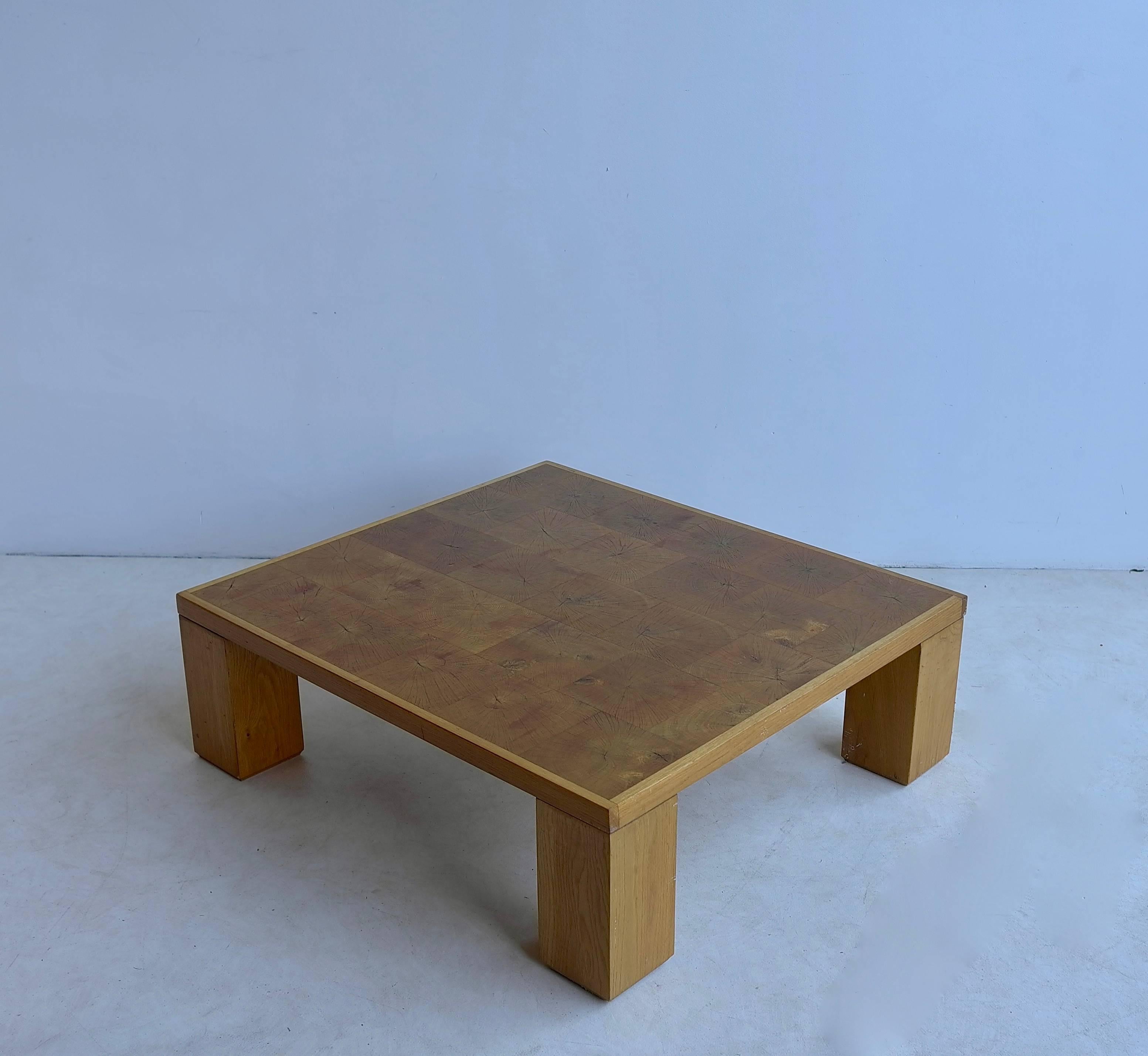 Live Edge wooden coffee table, Europe, 1970s.