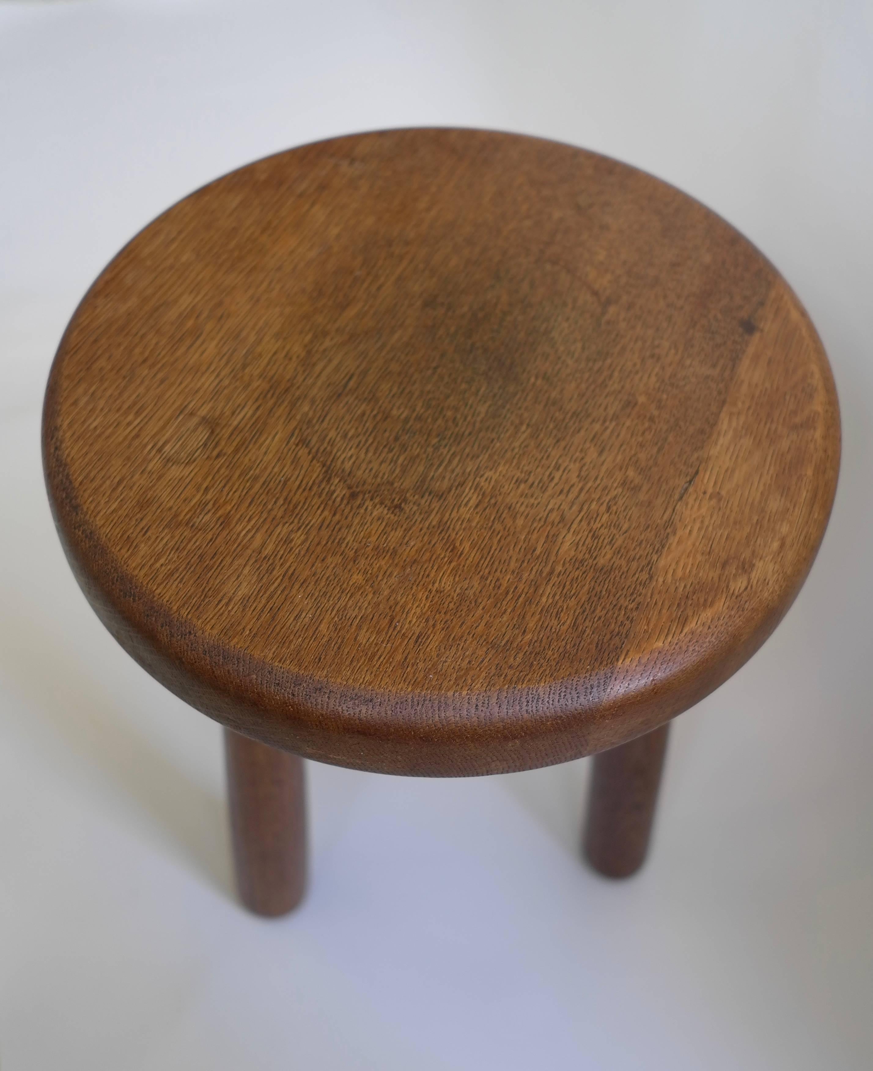 Mid-20th Century Midcentury French Stool in Style of Charlotte Perriand