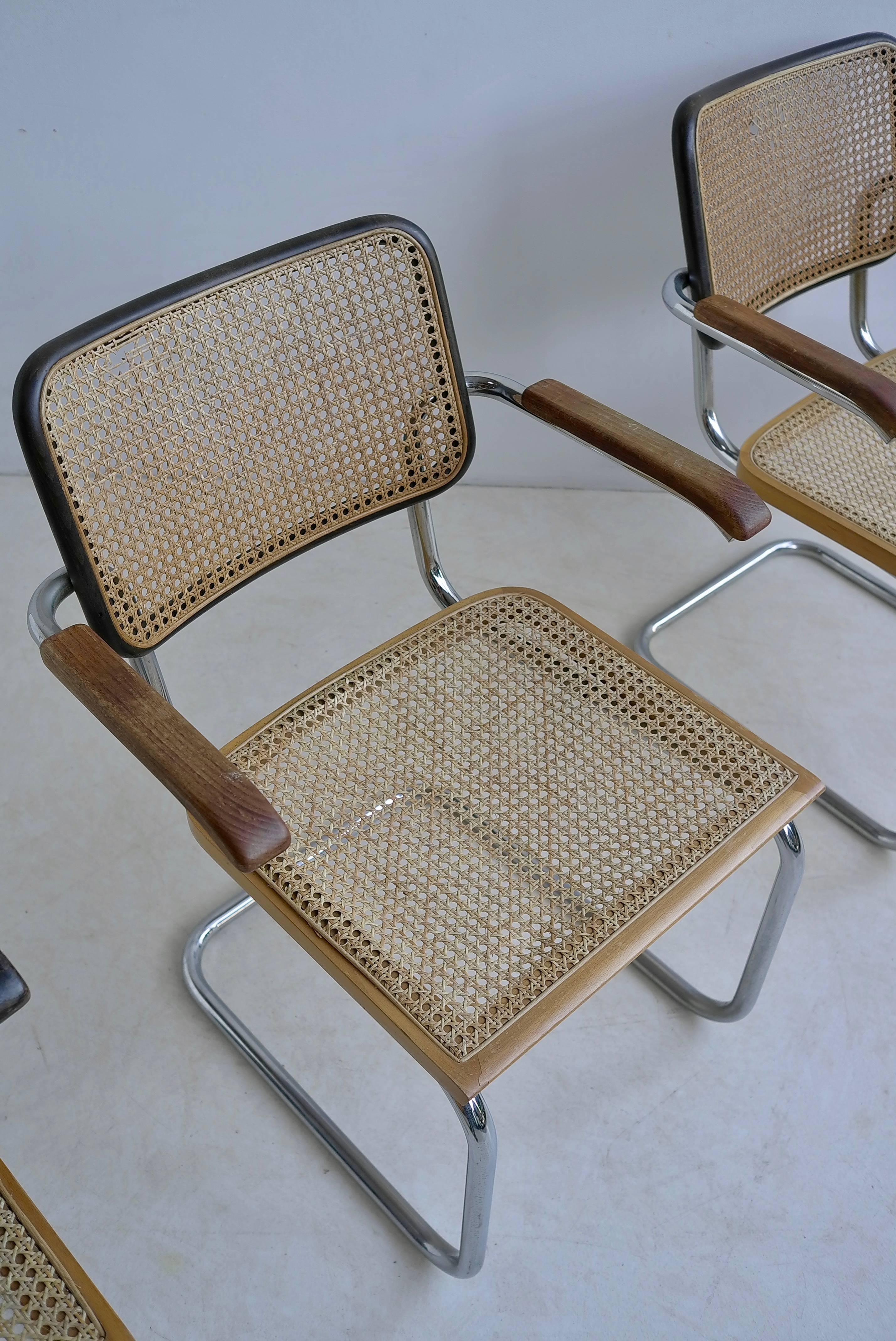 Austrian Marcel Breuer S64 Chairs by Thonet Early Editions