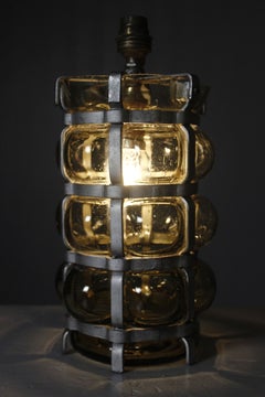 Mid century brutalist venitian blown glass lamp base
