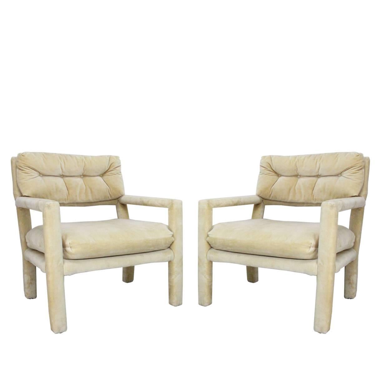 Pair of Milo Baughman Parsons Chairs