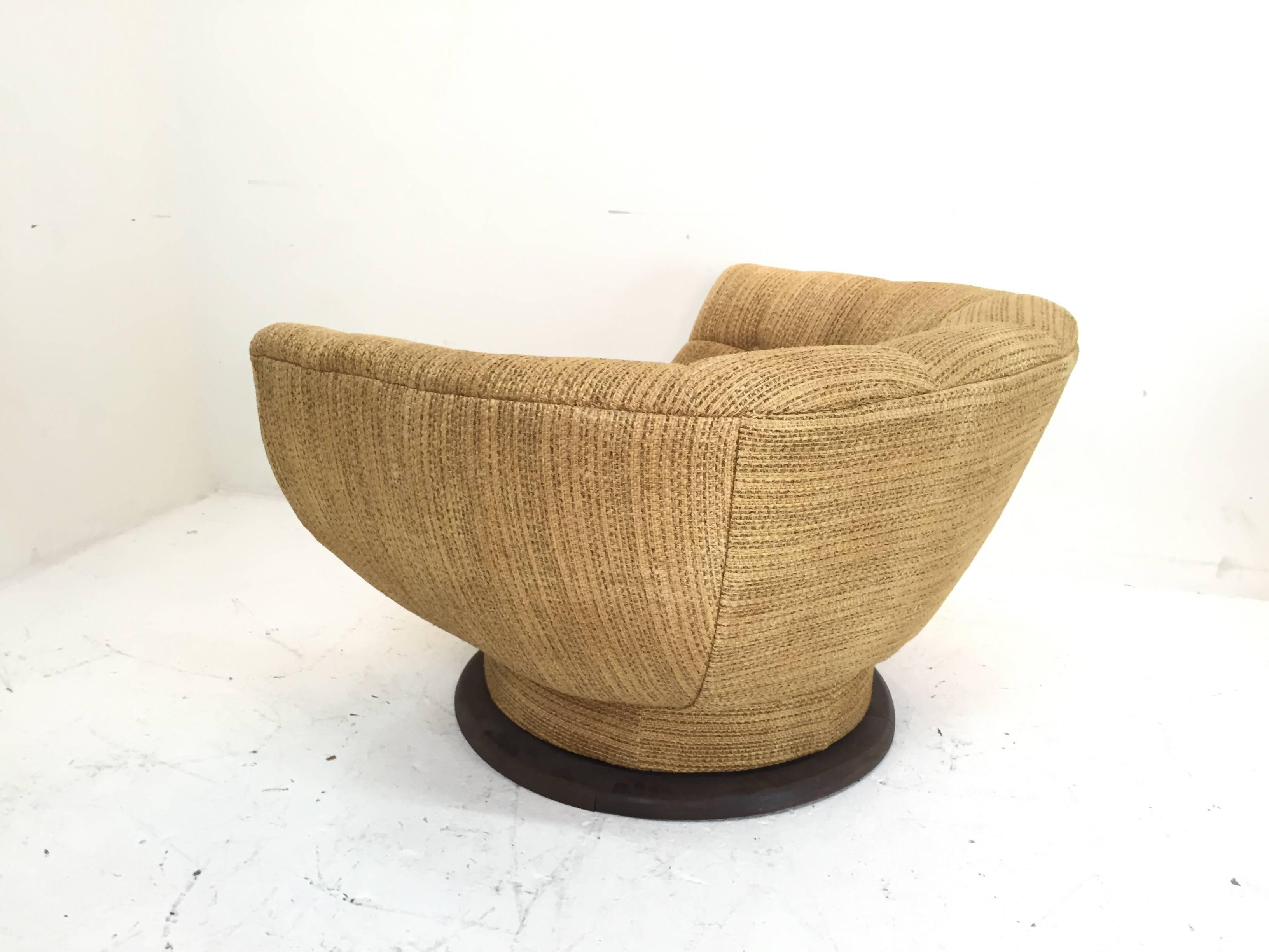 20th Century Rare and Monumental Swivel Tub Chairs by Adrian Pearsall