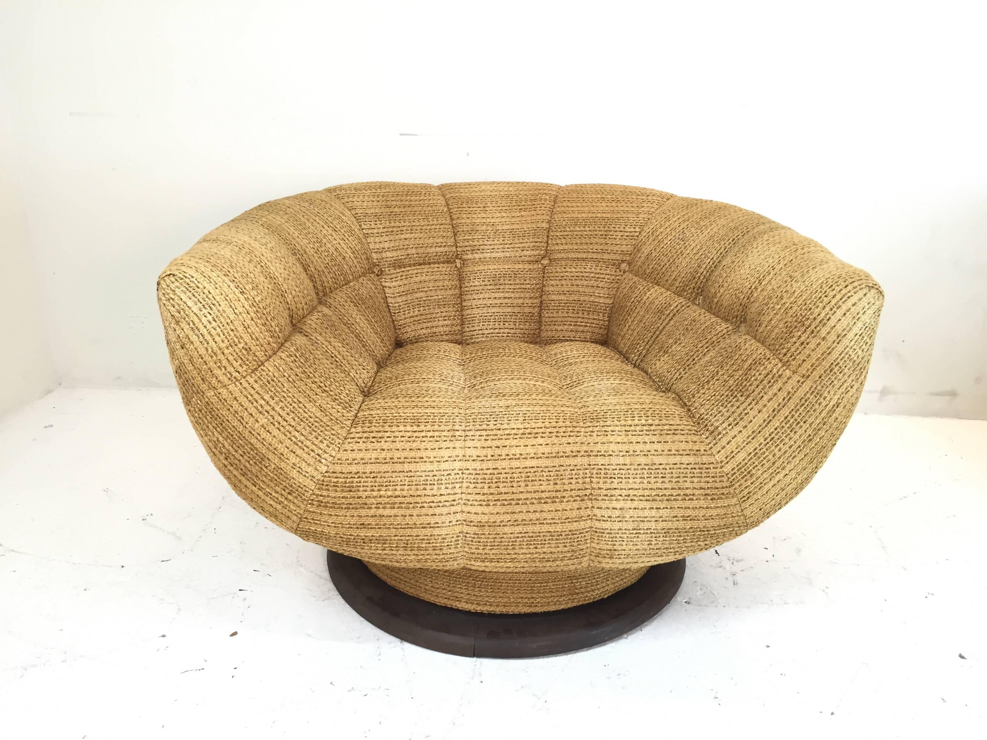 Rare and Monumental Swivel Tub Chairs by Adrian Pearsall 1