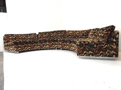 Milo Baughman Sectional Sofa in Original Jack Lenor Larsen Fabric