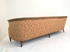 Drexel Sofa with Wood Edge Detail