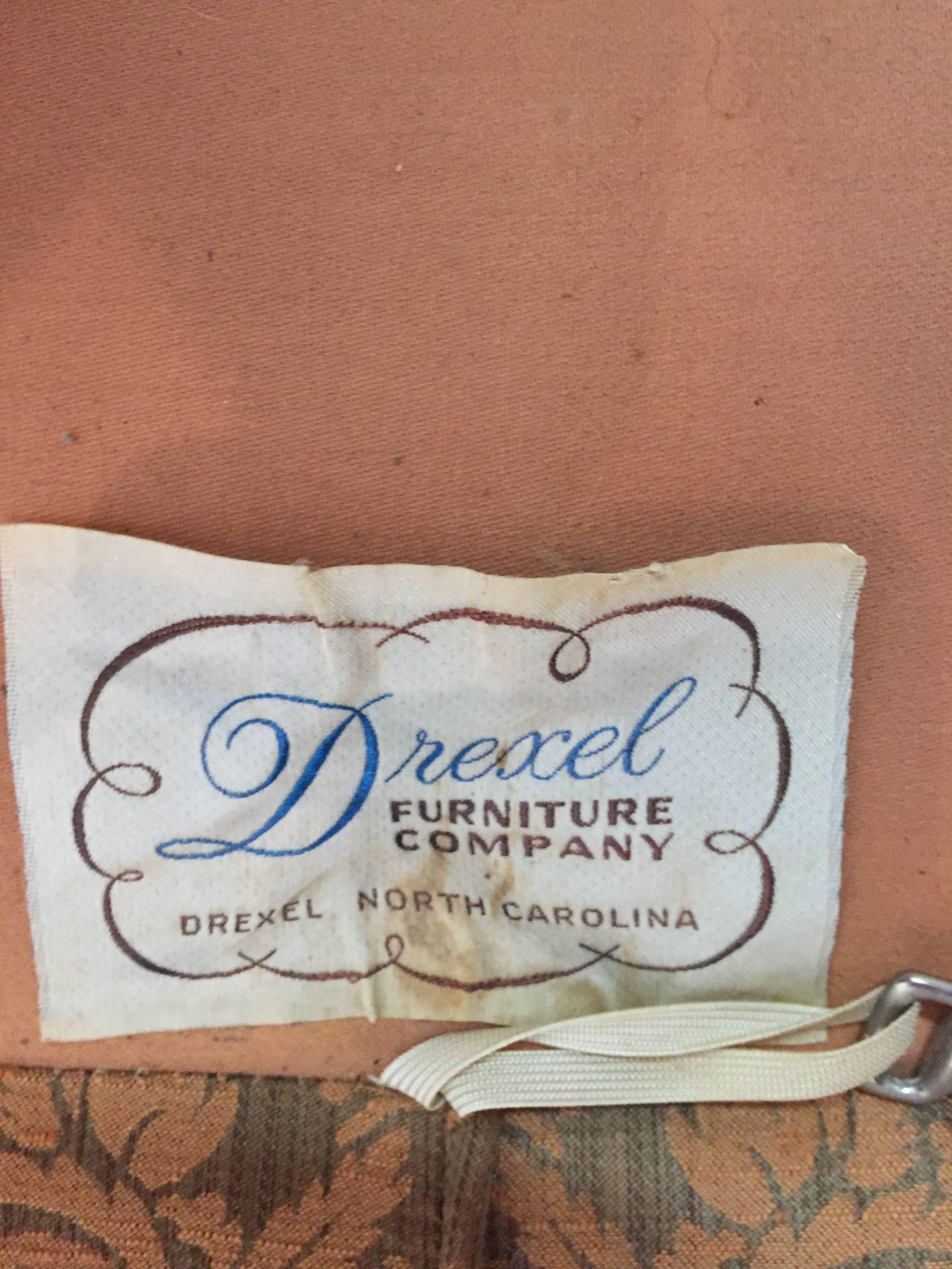 Drexel Sofa with Wood Edge Detail 2