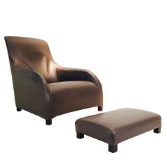 Kalos Leather Lounge Chair by Antonio Citterio for B&B Italia