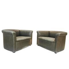 Pair of Club Chairs by Ward Bennett