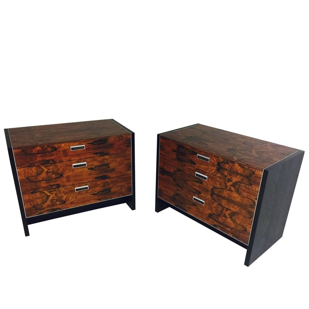 Pair of Rosewood Nightstands by Robert Baron for Glenn of California