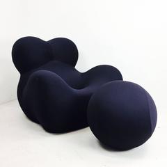 Gaetano Pesce Up 5 and Up 6 Lounge Chair and Ottoman