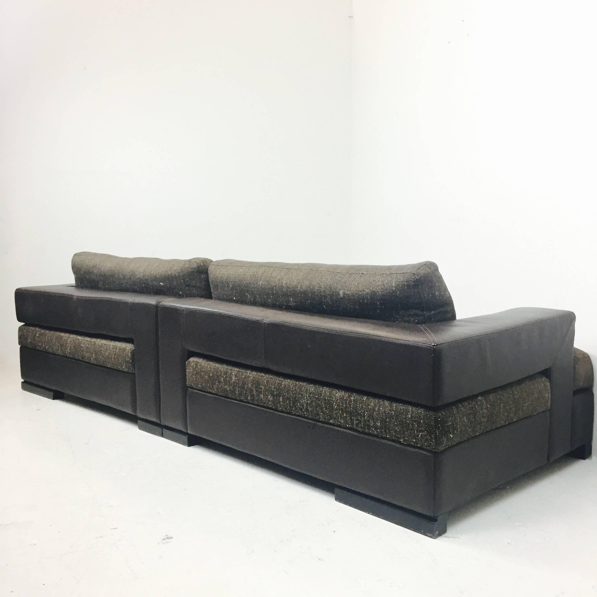 Modern Roche Bobois Two-Piece Sectional Sofa