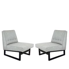 Pair of Dunbar Slipper Chairs by Edward Wormley Model 9611
