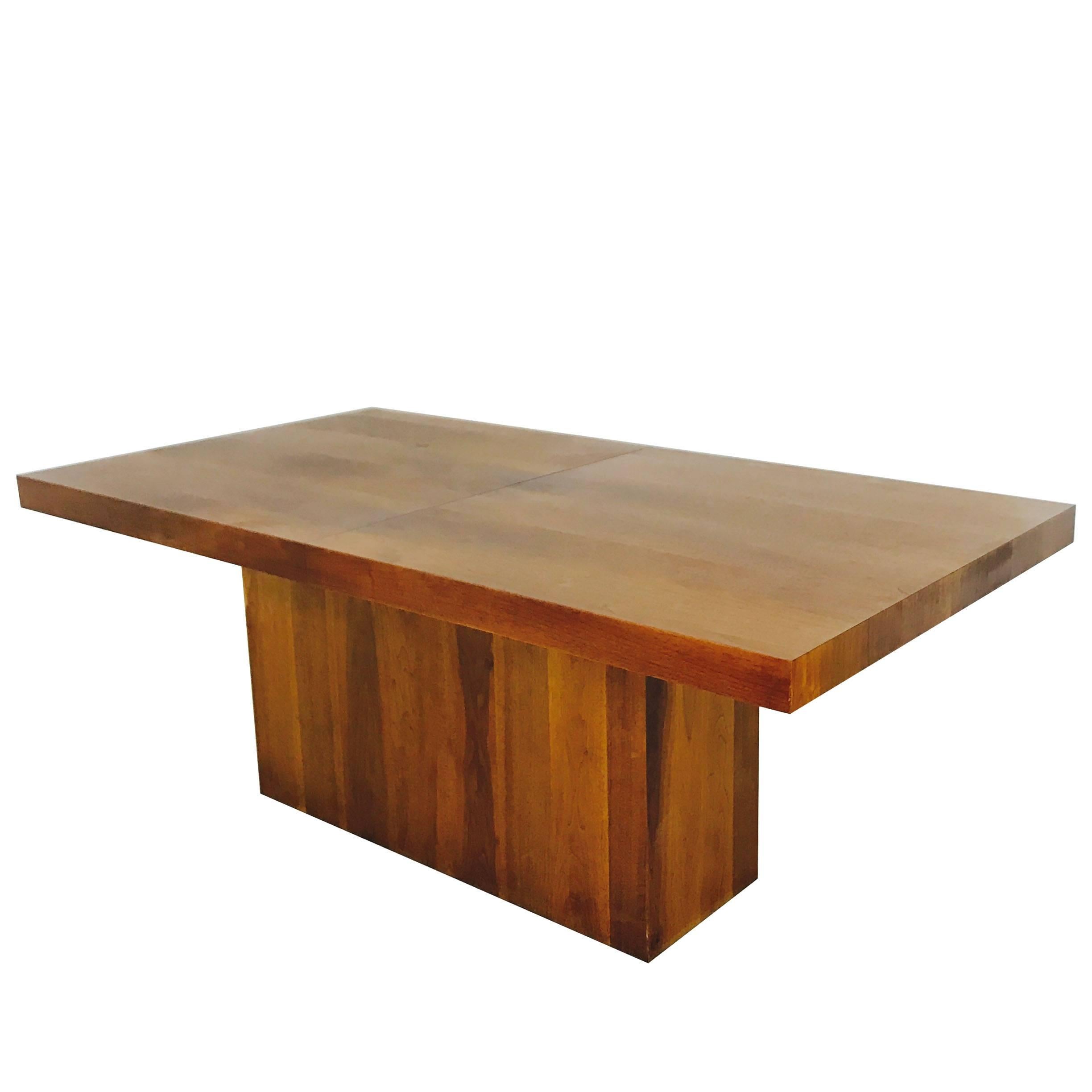 Walnut dining table with two 18