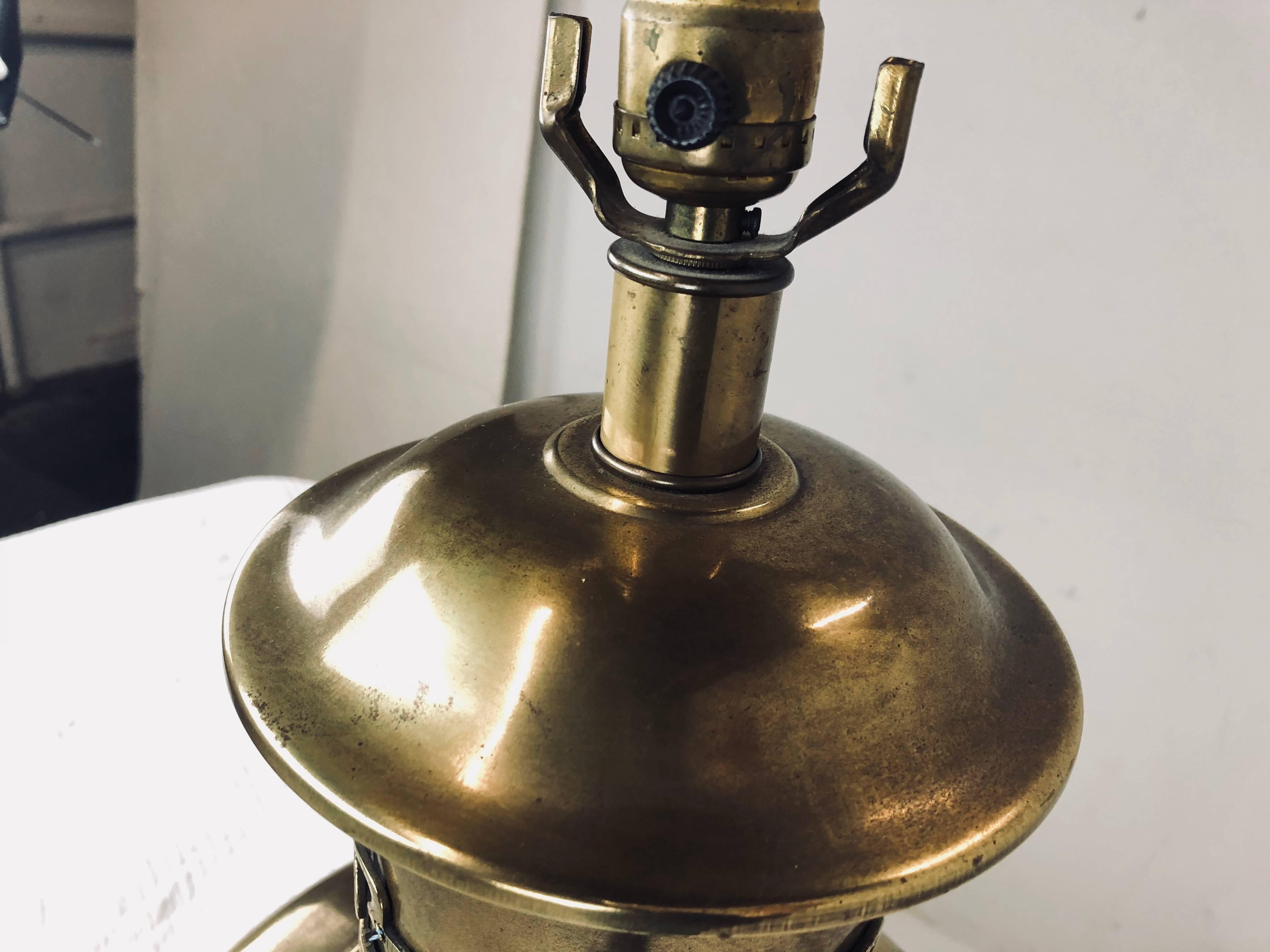 vintage brass table lamp