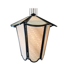 Fortuny Lozenge Silk Lantern Pendant by Lutyens