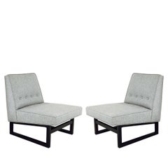 Pair of Dunbar Slipper Chairs by Edward Wormley Model 9611