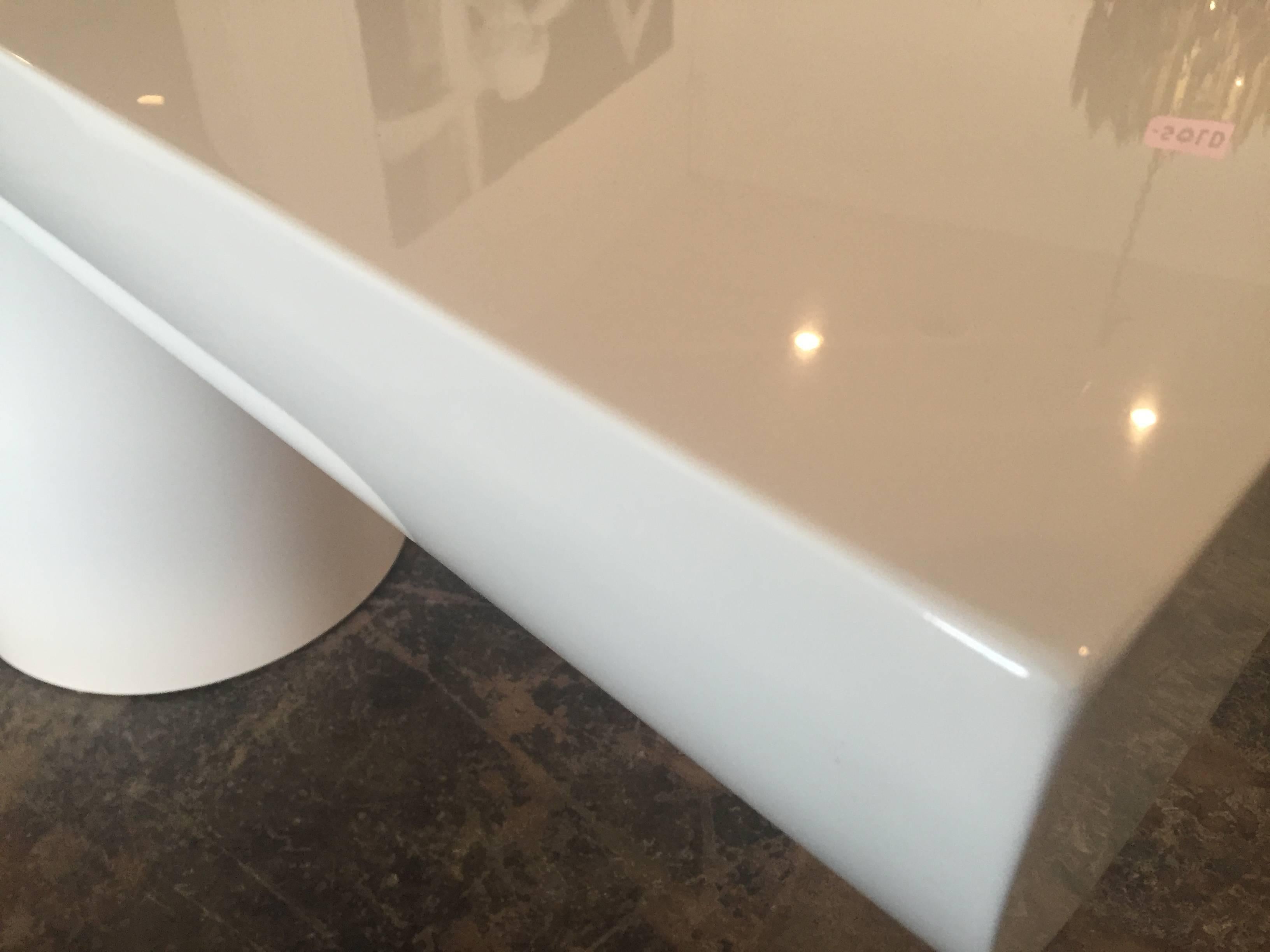 Newly Lacquered Floating Console in the Style of Brueton 1