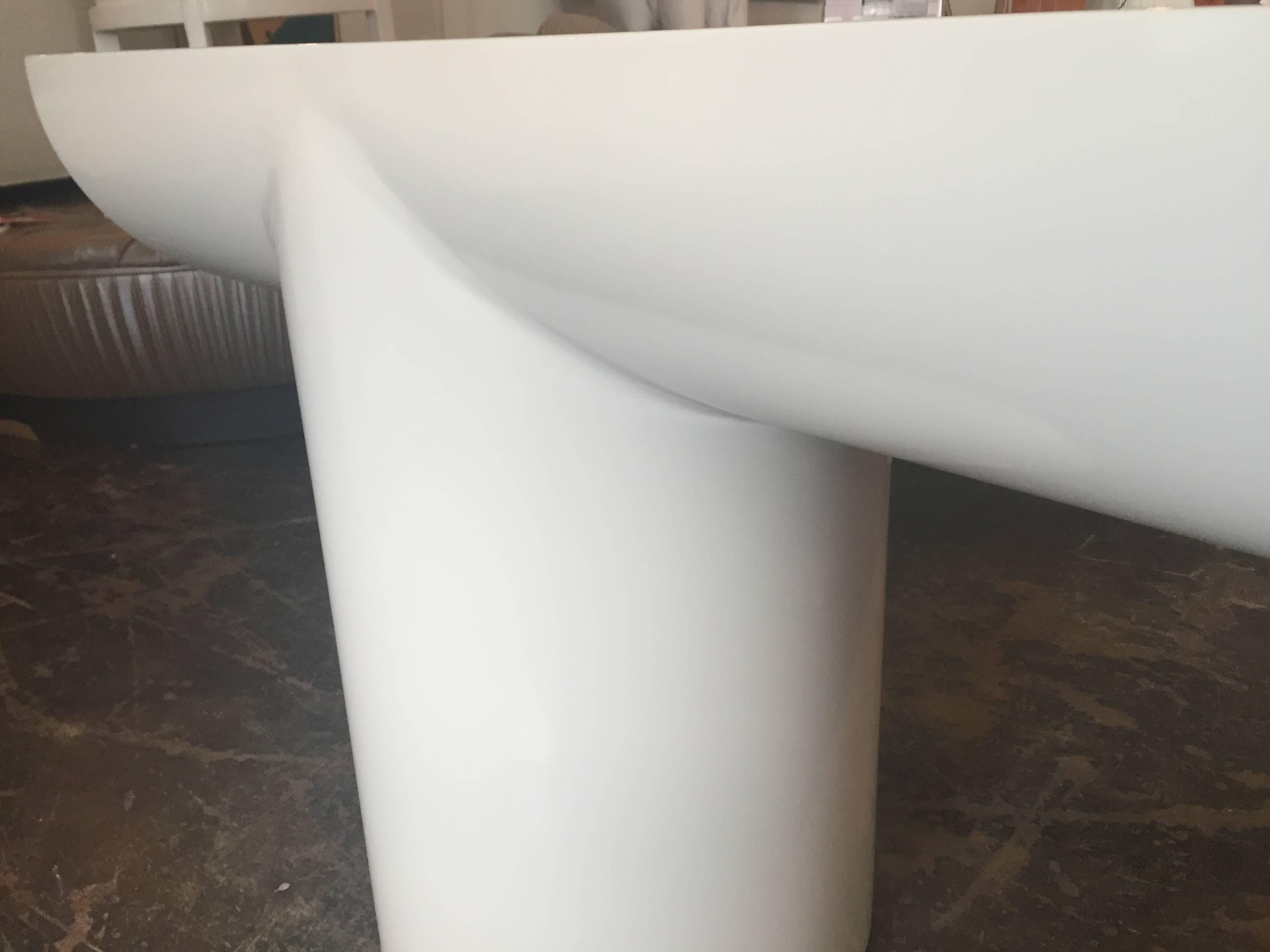 20th Century Newly Lacquered Floating Console in the Style of Brueton