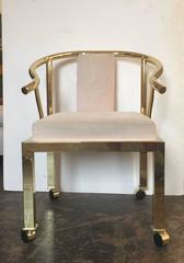 Single Brass Ming Chair by DIA