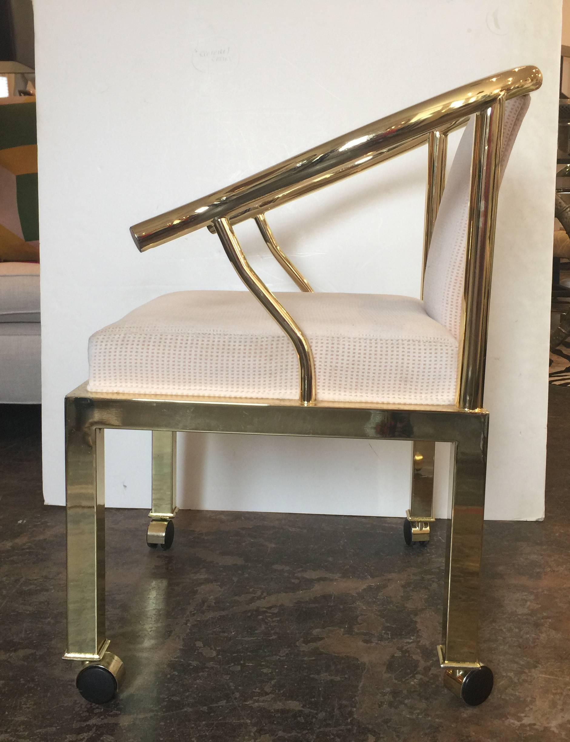 20th Century Single Brass Ming Chair by DIA