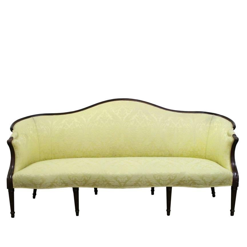 Wood Wrapped French Sofa