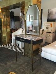 1800s Metal and Marble Dressing Table