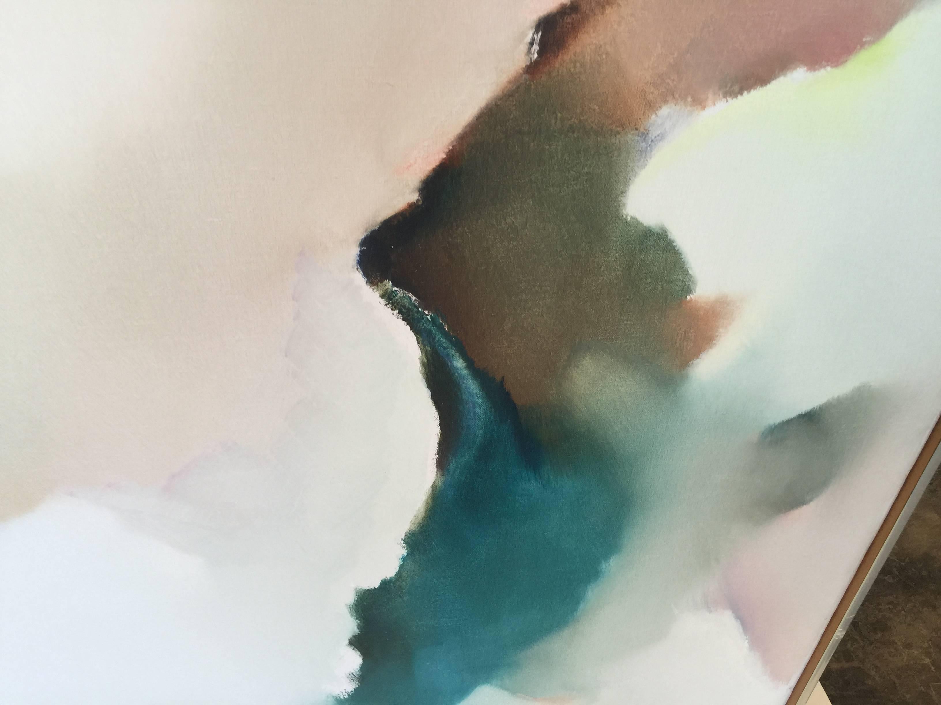 Monumental 1970s Abstract Painting on Canvas by David Grant Roth at 1stDibs