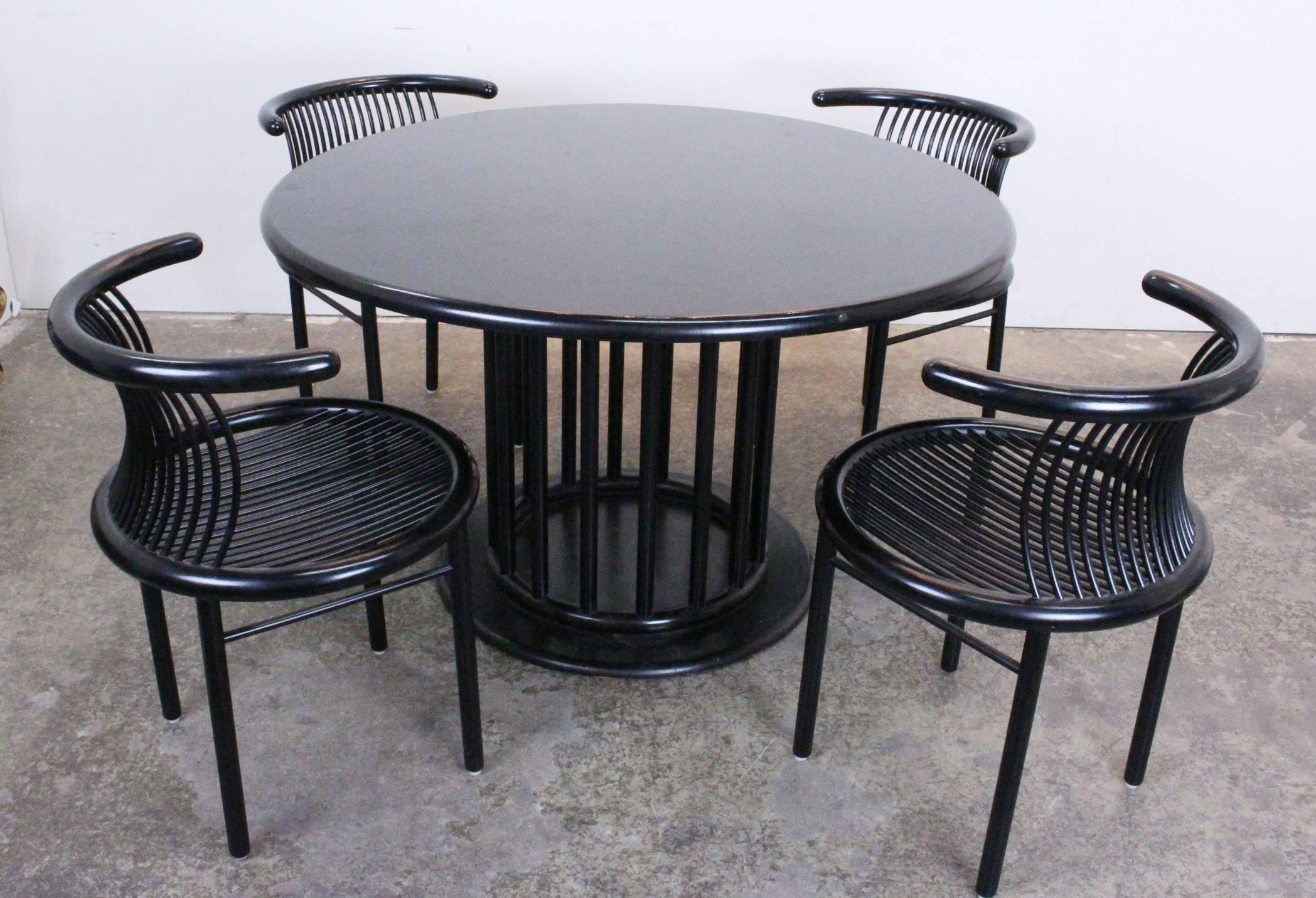 Rare Mid-Century Chairs and Table by LuÌbke In Good Condition In Dallas, TX