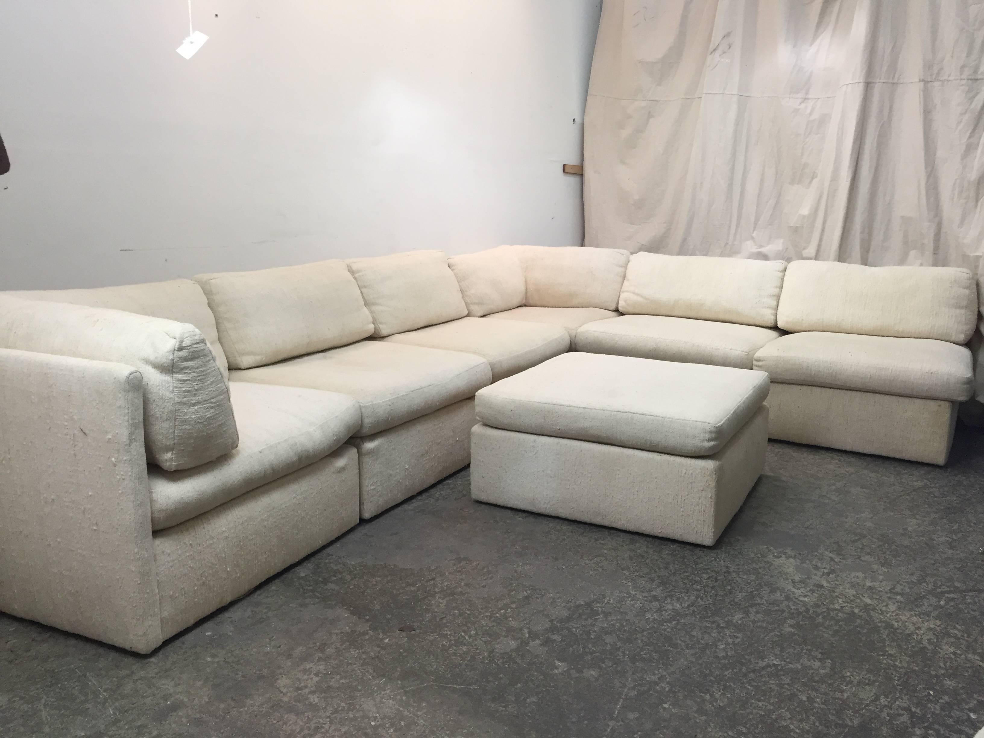 haitian cotton sectional sofa