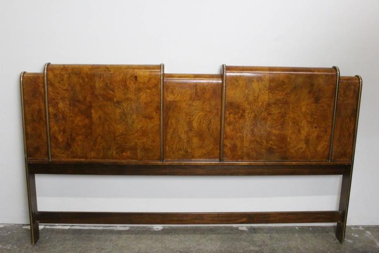Burl Wood Deco Headboard at 1stDibs burled wood headboard