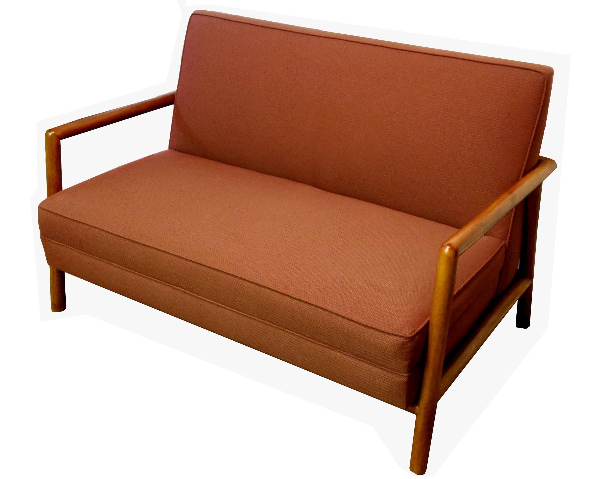 Pair of T.H. Robsjohn-Gibbings Settees for Widdicomb In Excellent Condition In Dallas, TX