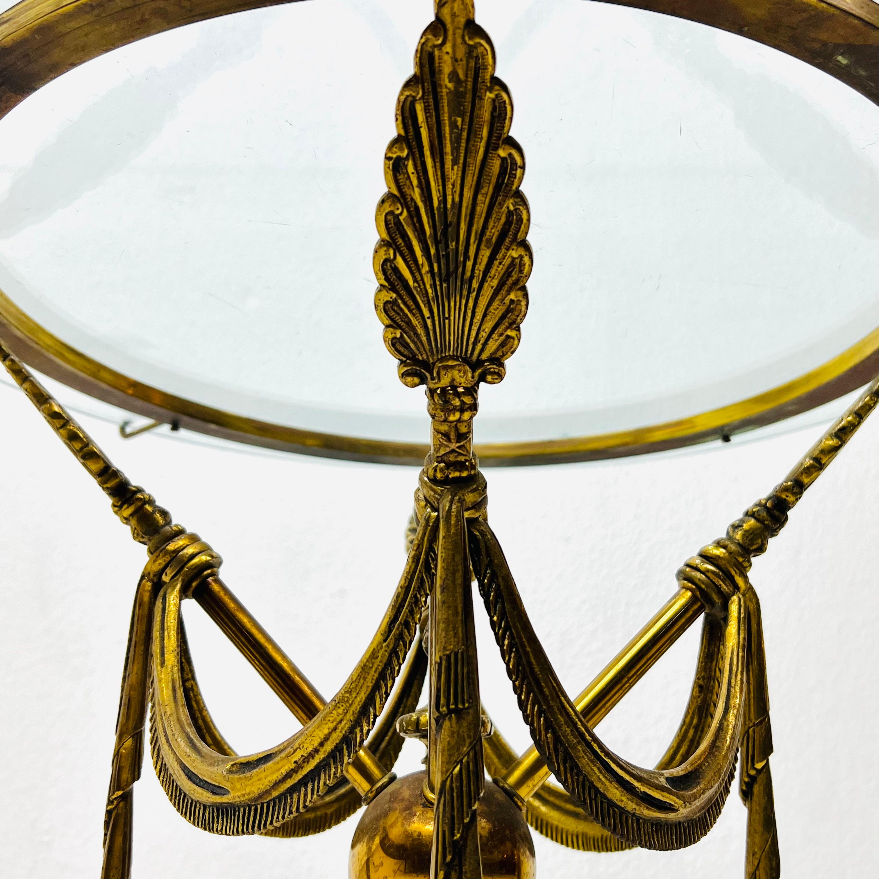 Neoclassical Arrow Side Table For Sale 1