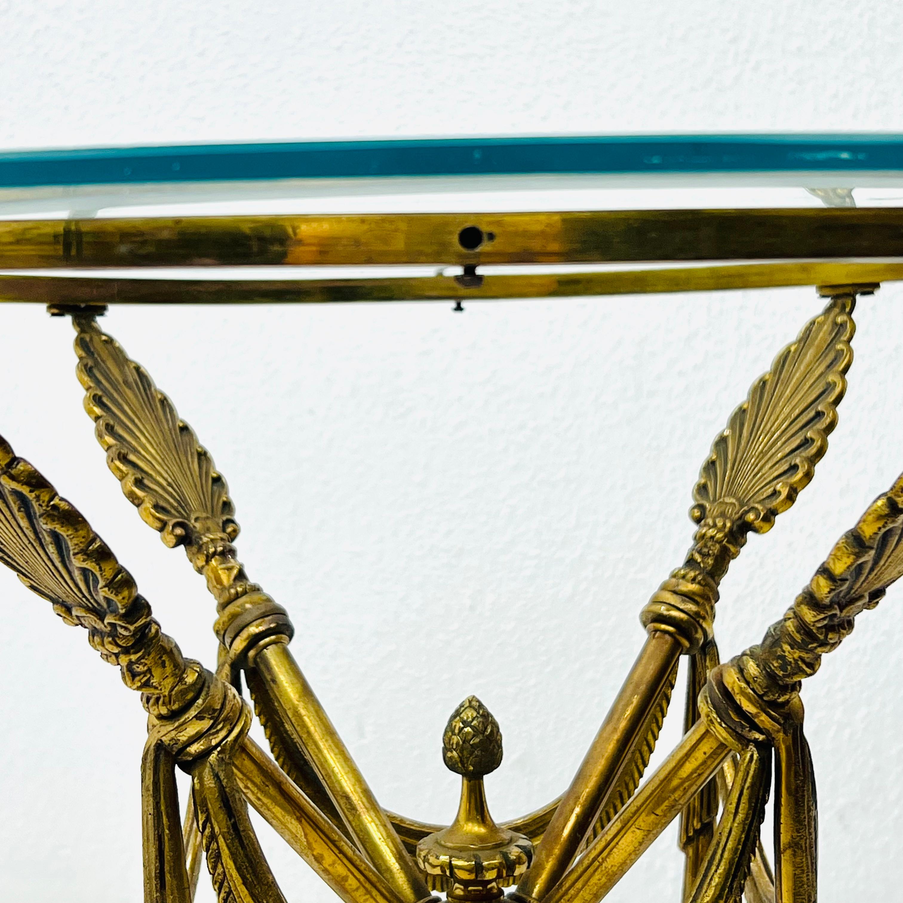 Neoclassical Arrow Side Table For Sale 7
