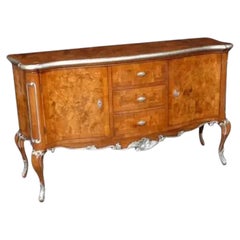 Italian Sideboard with Walnut Inlay and Rosewood Stringing, 1990s