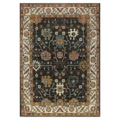 Persian Shiraz Machine-Made Area Rug, Traditional Floral Carpet, 3′0″ × 5′0″