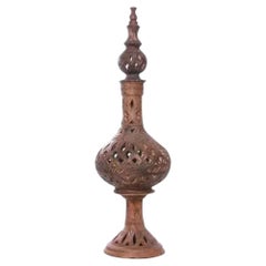 1990s Italian Vintage Ceramic Candle Holder Decorative Stand