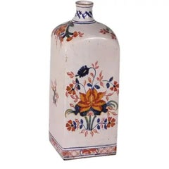 Bottiglia in ceramica italiana dipinta a mano degli anni ’90, arte decorativa mediterranea vintage