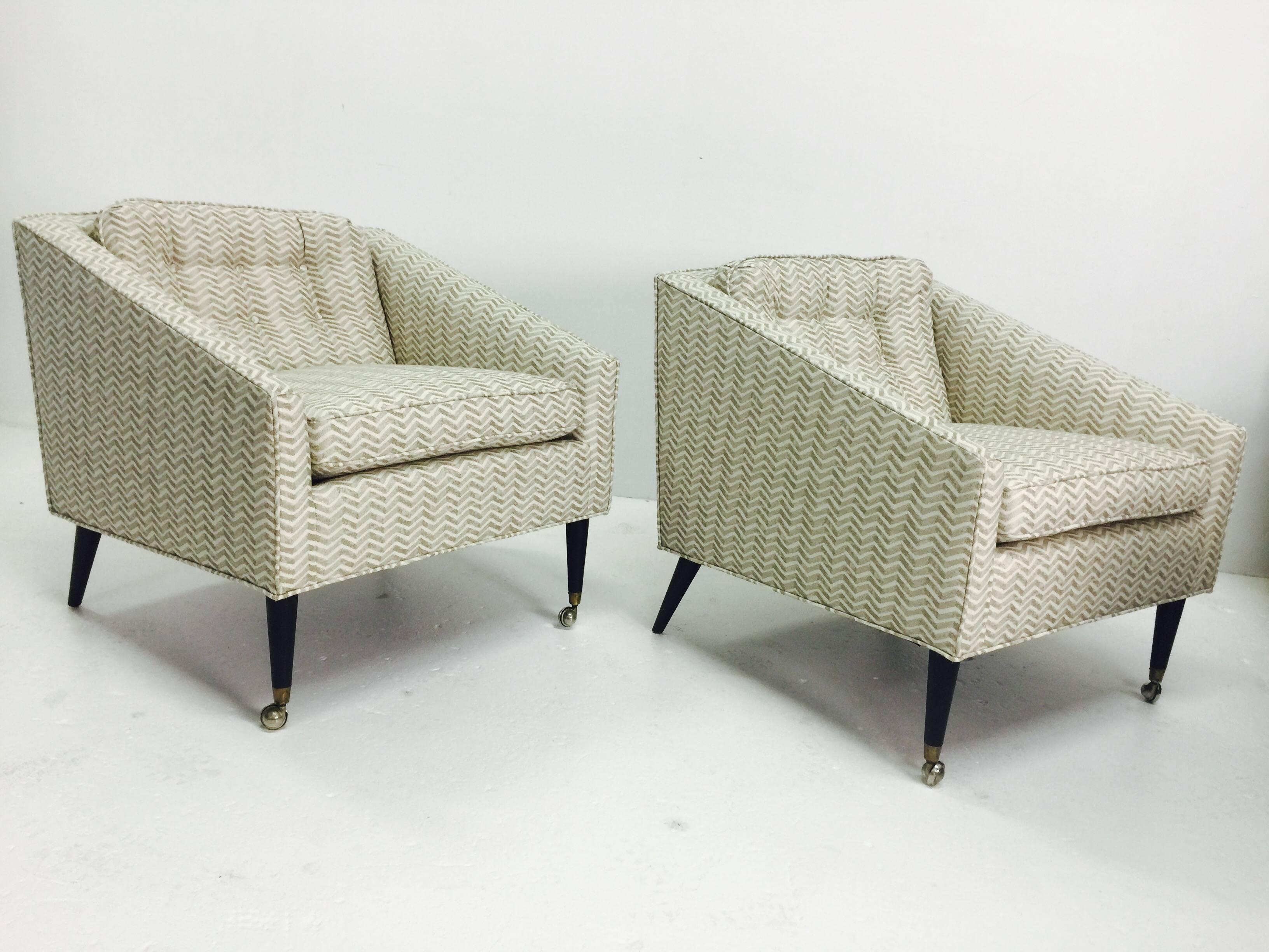 Pair of Milo Baughman for James Inc. Armchairs In Excellent Condition In Dallas, TX