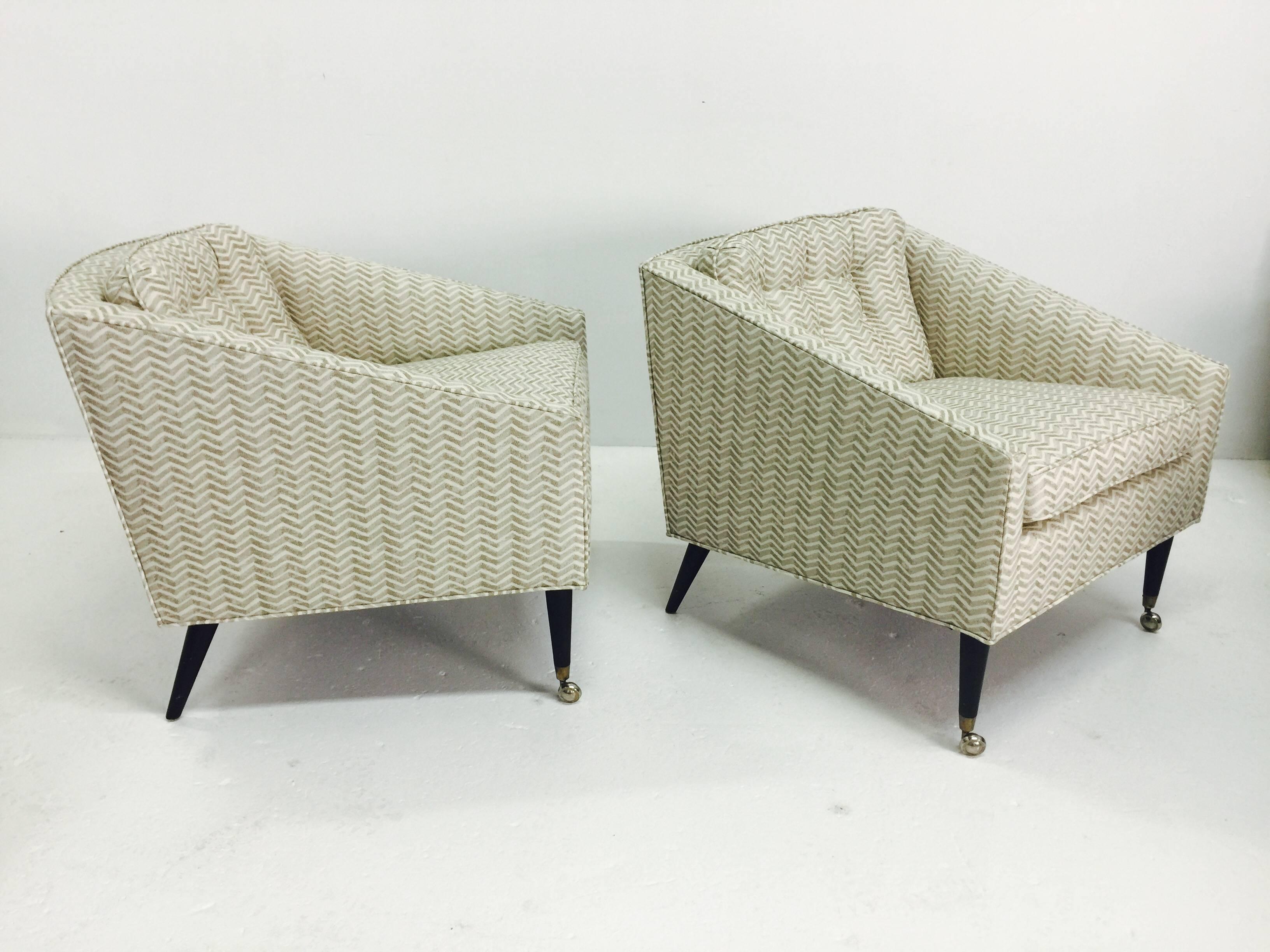 Pair of Milo Baughman for James Inc. Armchairs 1