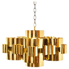 Curtis Jere Brass Cloud Chandelier