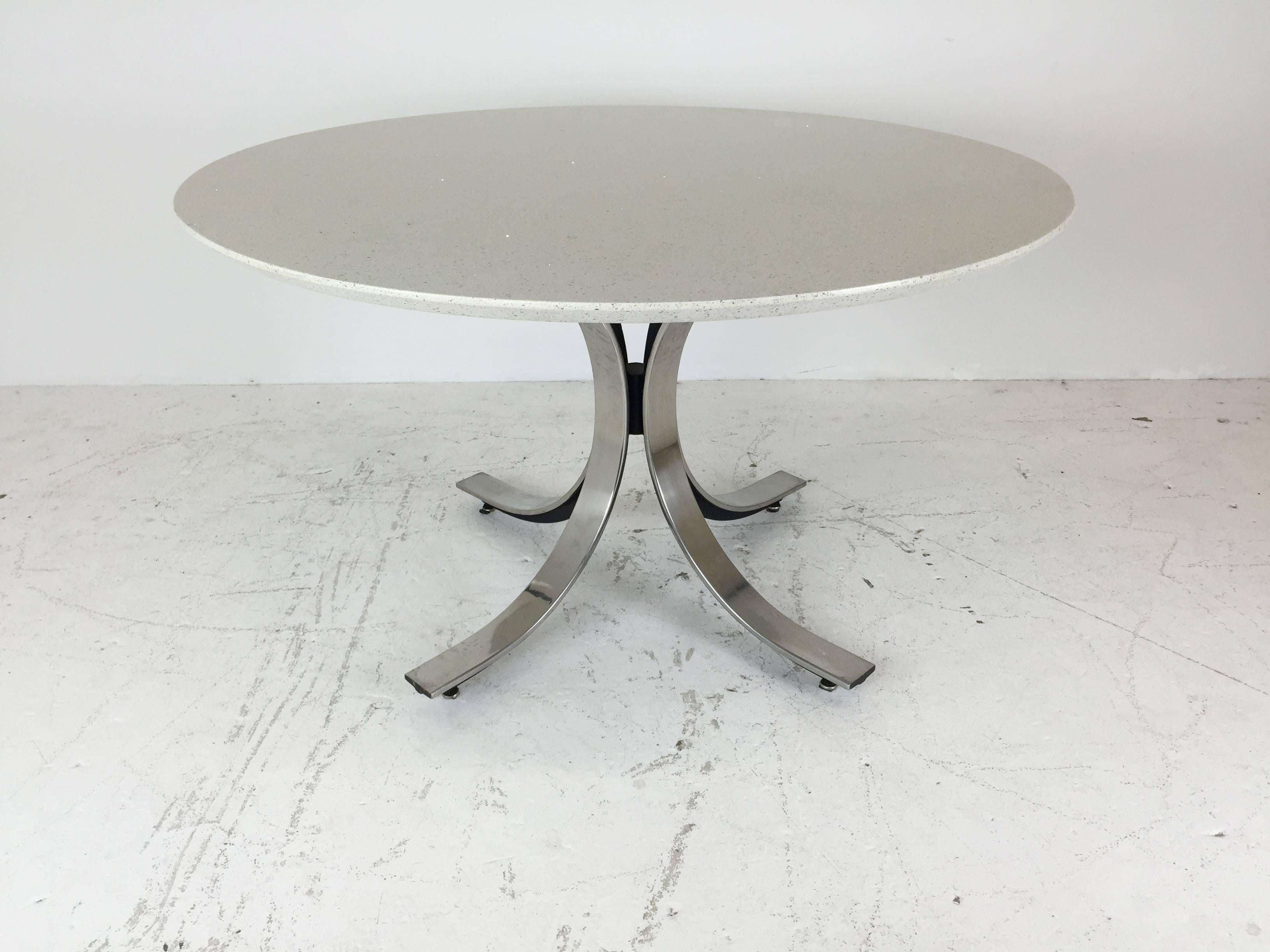 quartz round dining table