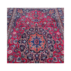 Vintage Turkish Sparta Area Rug, Hand-Knotted Wool, 1960s Medallion