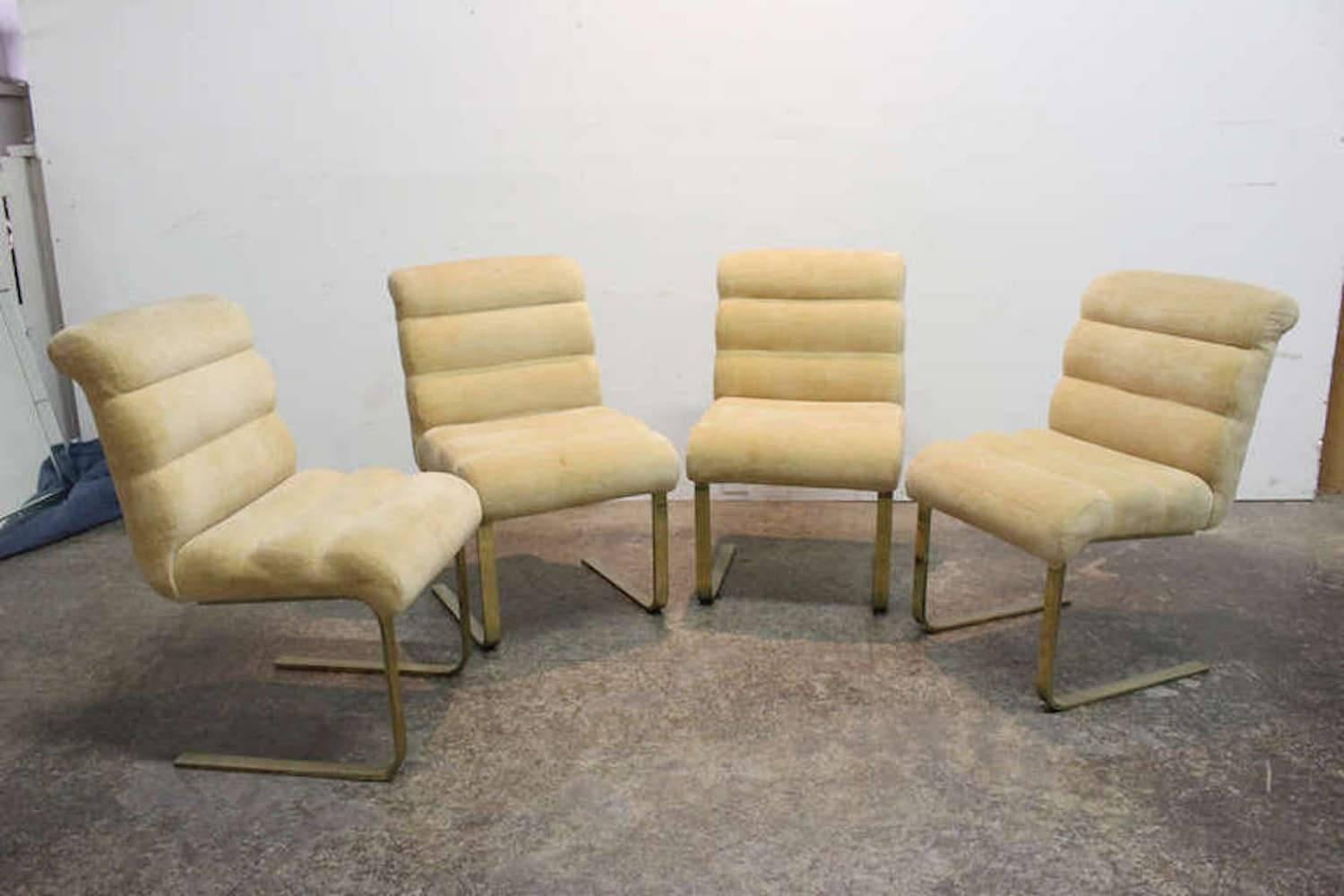 Set of Eight Lugano Dining Chairs by Mariani for Pace In Good Condition In Dallas, TX