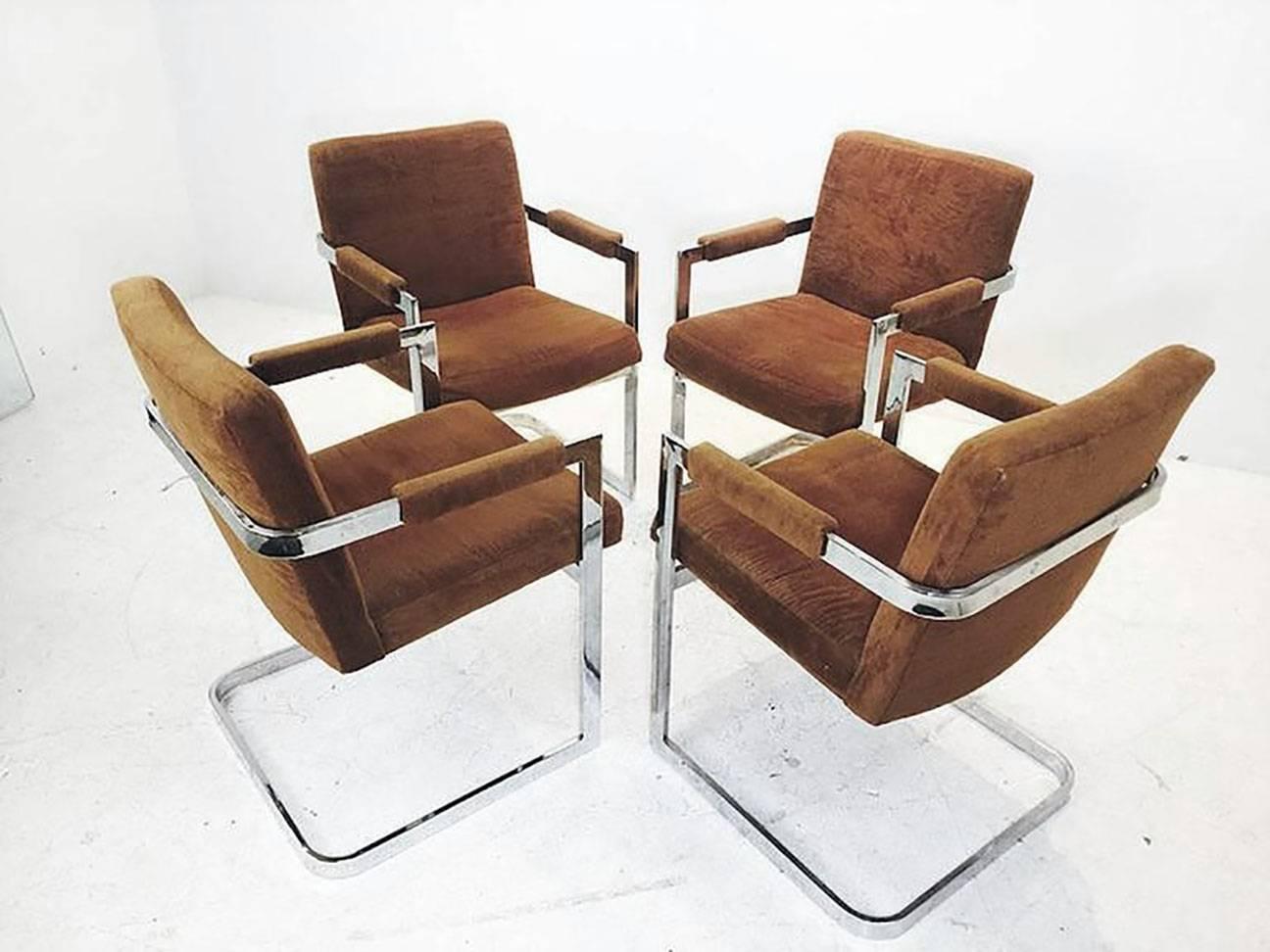 brown velvet dining chairs
