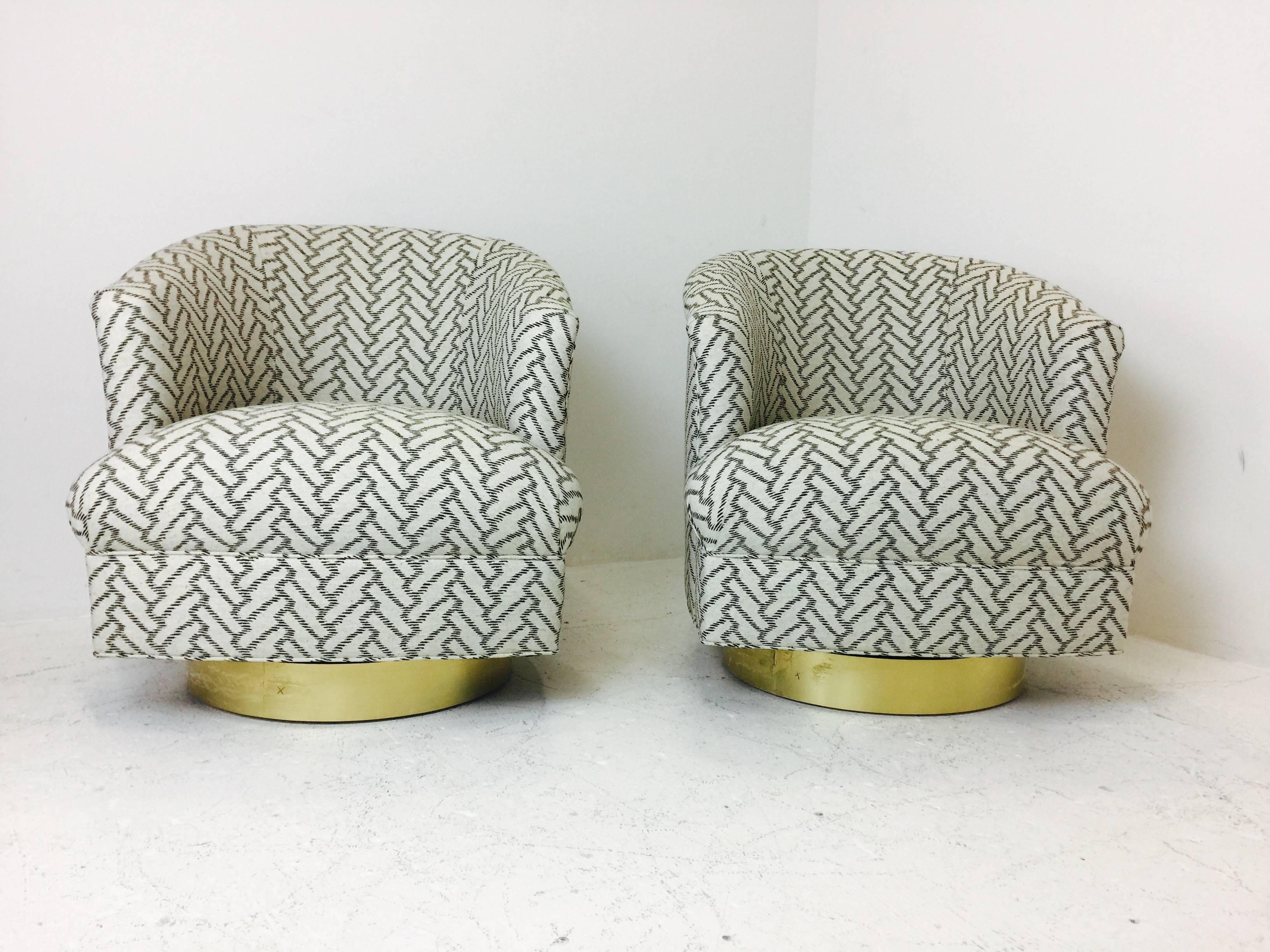 black and white swivel chairs