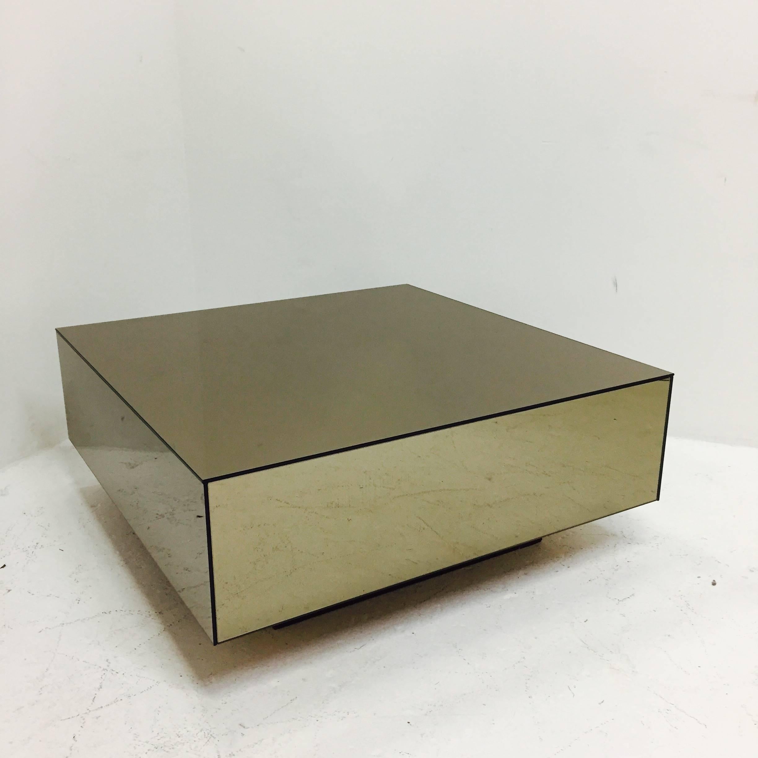 bronze mirror coffee table